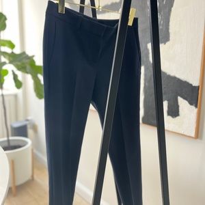Theory Ankle Wool Trousers in Navy | Size 4